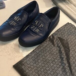 Philipp Plein Leather Slip-On 
Size 42/US 9.